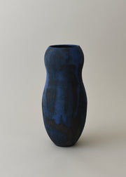 Small Figure Vase no. 2 in Brushed Cobalt - Victoria Morris
